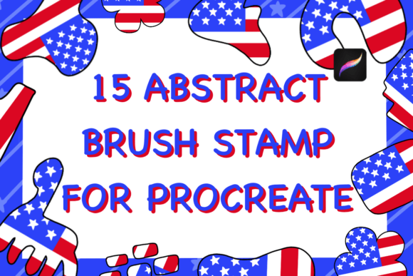 15 Abstract Brush Stamps for Procreate