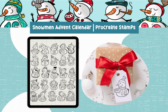 Crafting a Personalized Snowmen Advent Calendar for Procreate: A Guide to Digital Holiday Creativity