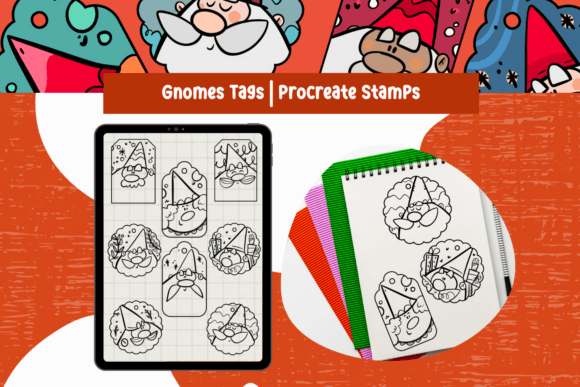 Gnomes Tags Procreate Stamps Guide