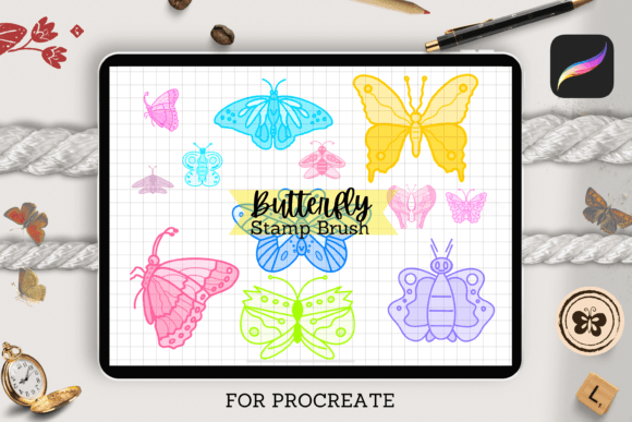 Mastering Digital Illustration with Butterfly Procreate Stamps