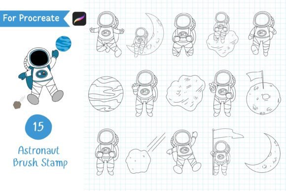Procreate Brush Stamp Astronaut Guide