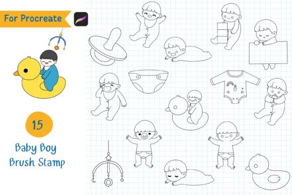 Unlocking Creative Potential with Procreate Brush Stamp Baby Boy