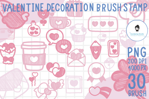 Valentine Doodle Brush Stamp Procreate: A Practical Resource for Digital Creators